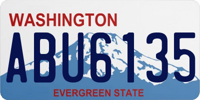 WA license plate ABU6135
