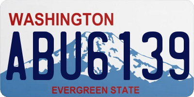 WA license plate ABU6139