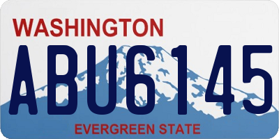 WA license plate ABU6145