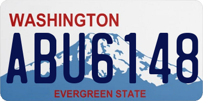 WA license plate ABU6148