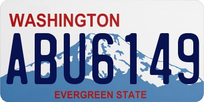 WA license plate ABU6149