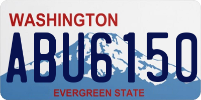WA license plate ABU6150