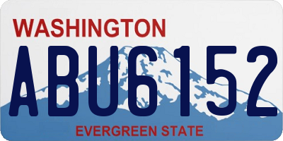 WA license plate ABU6152