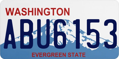 WA license plate ABU6153