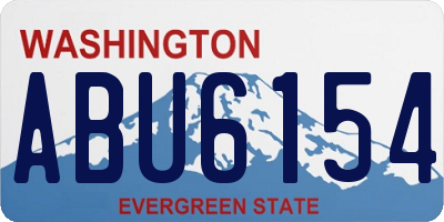 WA license plate ABU6154