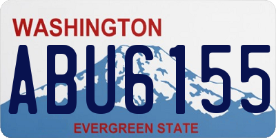 WA license plate ABU6155