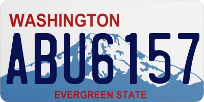 WA license plate ABU6157