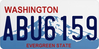 WA license plate ABU6159