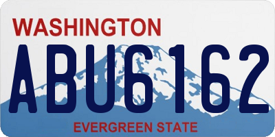 WA license plate ABU6162