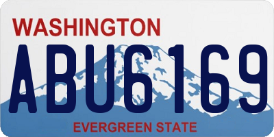 WA license plate ABU6169