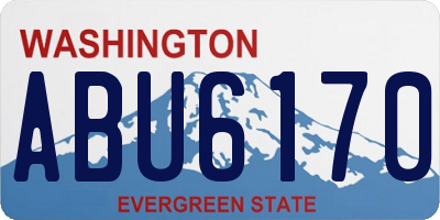 WA license plate ABU6170
