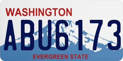 WA license plate ABU6173