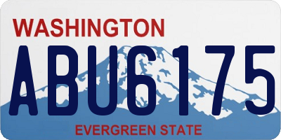 WA license plate ABU6175