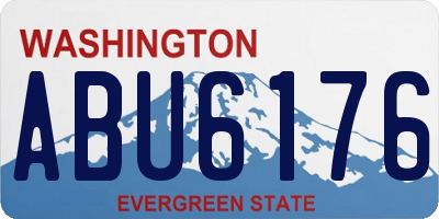 WA license plate ABU6176