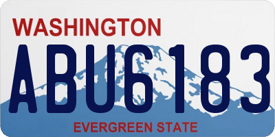 WA license plate ABU6183
