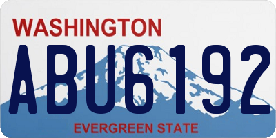WA license plate ABU6192