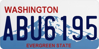 WA license plate ABU6195