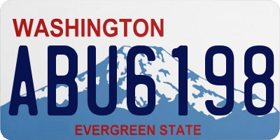 WA license plate ABU6198