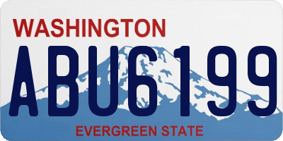 WA license plate ABU6199
