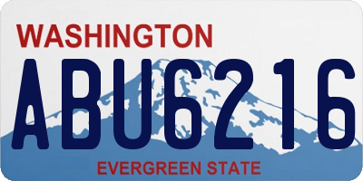 WA license plate ABU6216