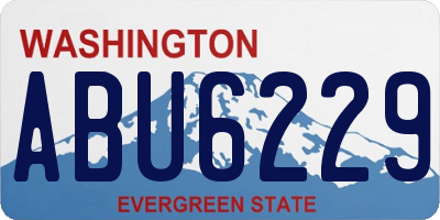 WA license plate ABU6229