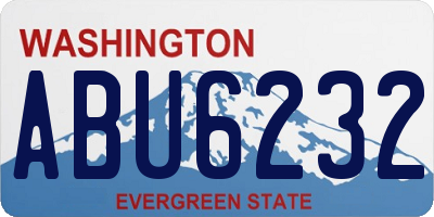 WA license plate ABU6232