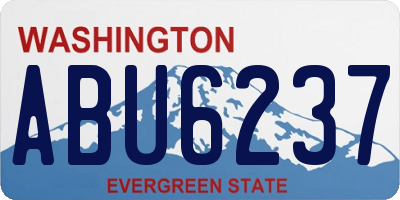 WA license plate ABU6237