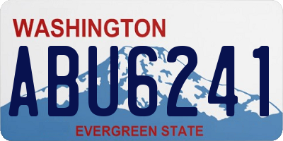 WA license plate ABU6241