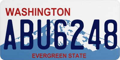 WA license plate ABU6248