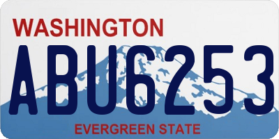 WA license plate ABU6253
