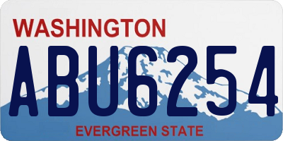 WA license plate ABU6254
