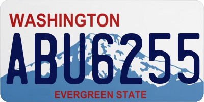 WA license plate ABU6255