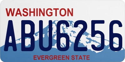 WA license plate ABU6256