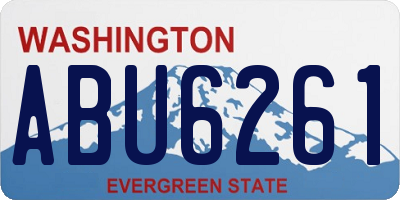 WA license plate ABU6261