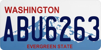 WA license plate ABU6263