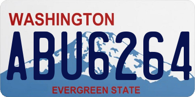WA license plate ABU6264