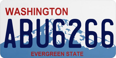 WA license plate ABU6266