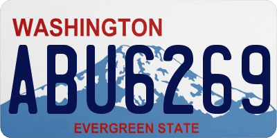 WA license plate ABU6269