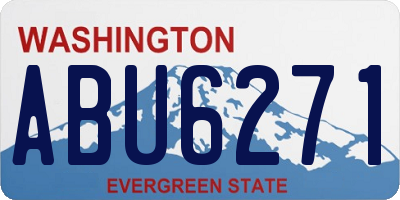 WA license plate ABU6271
