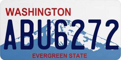WA license plate ABU6272