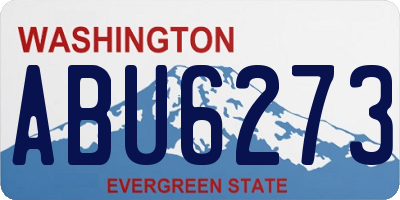 WA license plate ABU6273