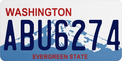 WA license plate ABU6274