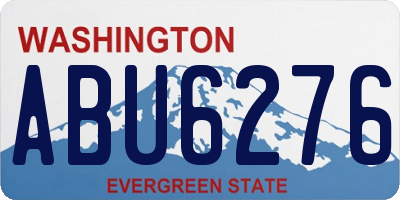WA license plate ABU6276