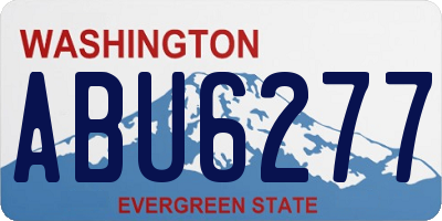 WA license plate ABU6277