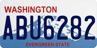 WA license plate ABU6282
