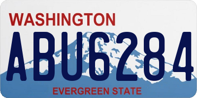 WA license plate ABU6284