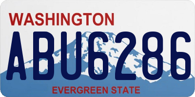 WA license plate ABU6286