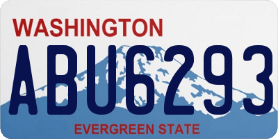 WA license plate ABU6293