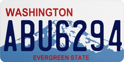 WA license plate ABU6294
