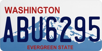 WA license plate ABU6295